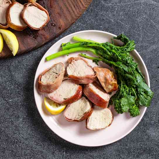 Air-Fryer Pork Tenderloin with Proscuitto and Sage