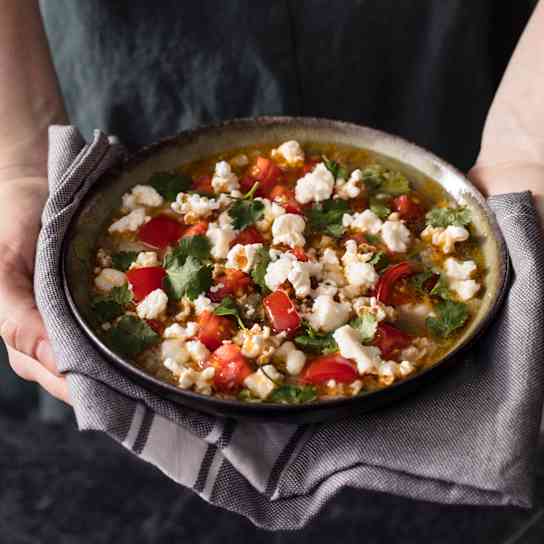 Green Pork Posole Bowl