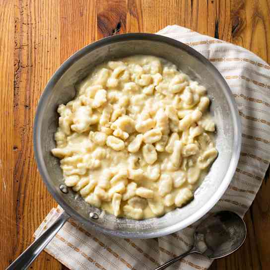 Potato Gnocchi with Fontina Sauce