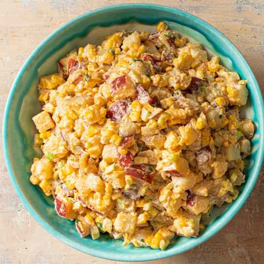 Seafood Boil–Spiced Corn and Potato Salad