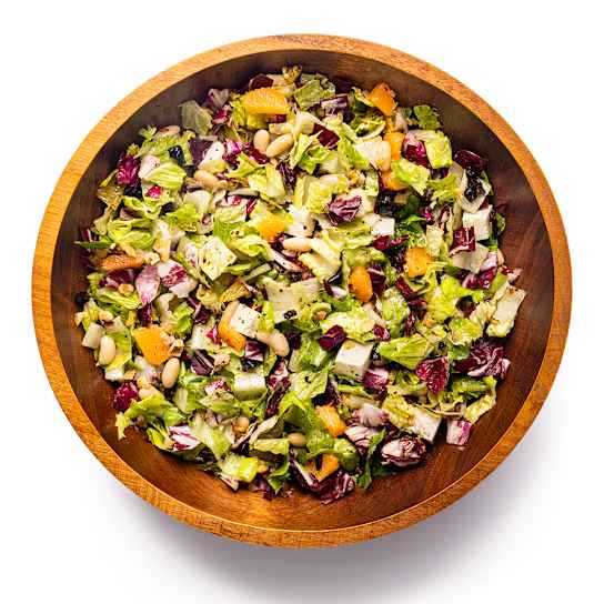 Radicchio Chopped Salad with White Beans, Oranges, and Olives