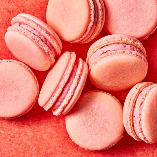 Macarons with Raspberry Buttercream