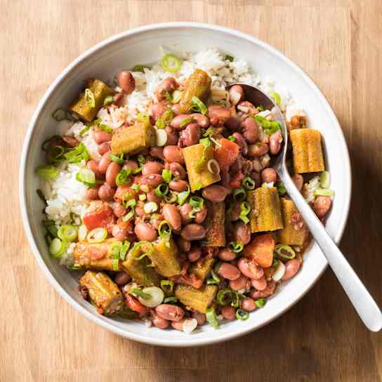 Red Beans and Rice with Okra and Tomatoes