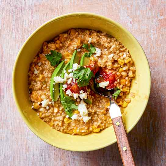 Savory Oatmeal with Tex-Mex Flavors