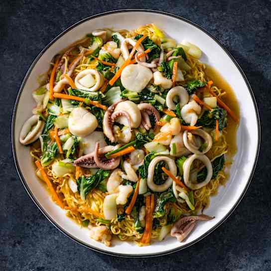 Seafood Pan-Fried Noodles