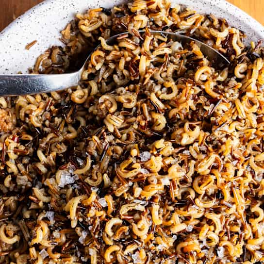 Hand-Harvested Wild Rice with Dried Mulberries