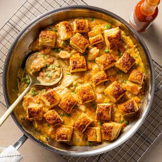 Skillet Shrimp Pot Pie