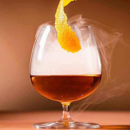 Smoked and Improved Brandy Cocktail