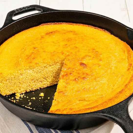 Cast Iron Southern-Style Cornbread