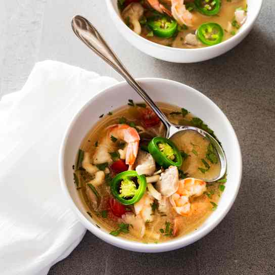 Spicy Thai-Style Shrimp Soup