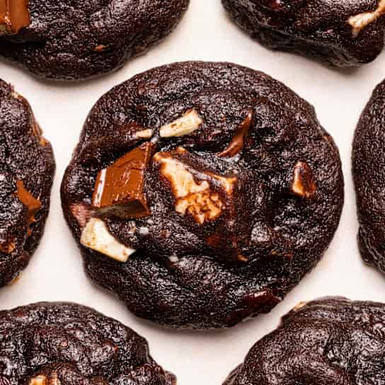 Triple Chocolate–Cherry Cookies