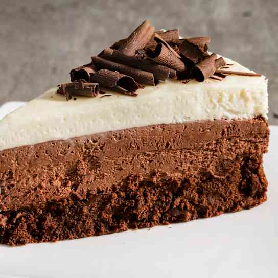 Triple-Chocolate Mousse Cake
