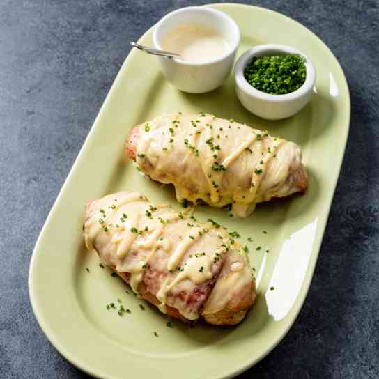 Air-Fryer Unstuffed Chicken Breasts with Dijon Aioli