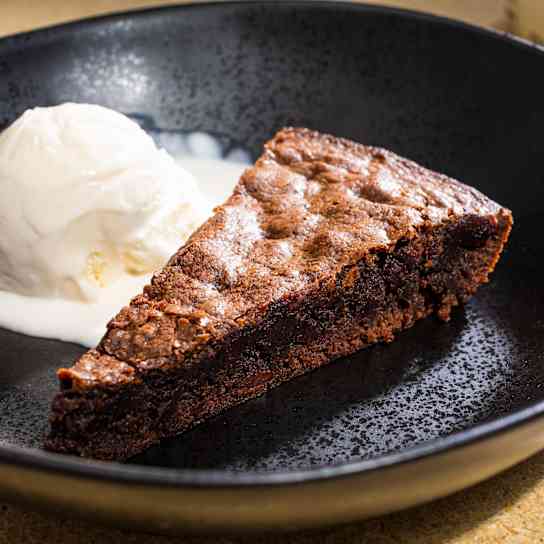 Spiced Cast Iron Brownie
