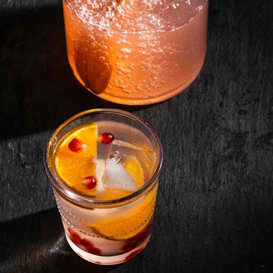 Winter Citrus and Pomegranate Water