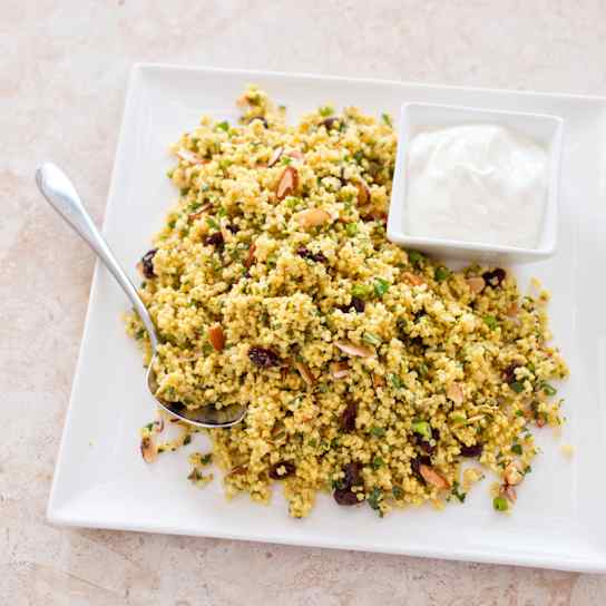 Gluten-Free Curried Millet Pilaf