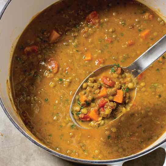 Hearty Lentil Soup with Fragrant Spices