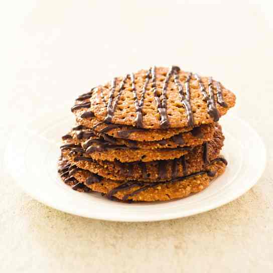 Gluten-Free Florentine Lace Cookies