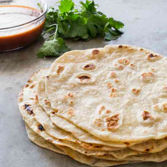 Cast Iron Flour Tortillas