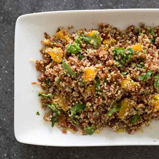 Red Rice and Quinoa Salad