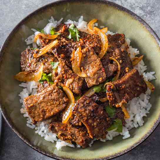 Stir-Fried Cumin Beef for Two