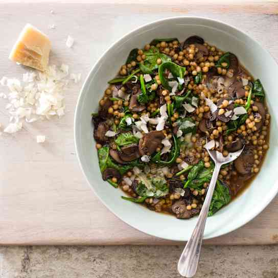 Slow-Cooker Wheat Berry and Wild Mushroom Stew