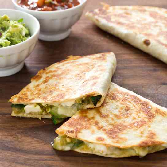 Zucchini Quesadillas