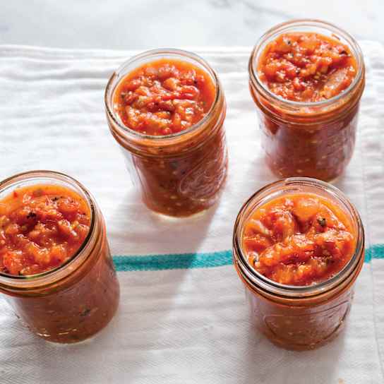 Roasted Tomato–Lime Salsa