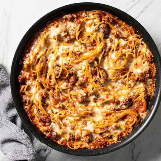 Skillet-Baked Spaghetti