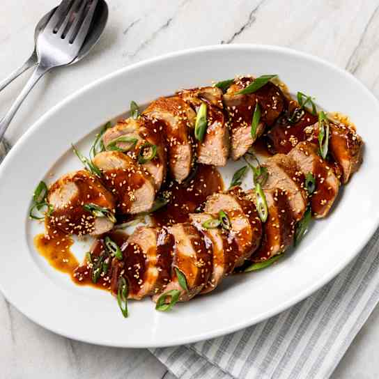 Hoisin-Glazed Pork Tenderloin