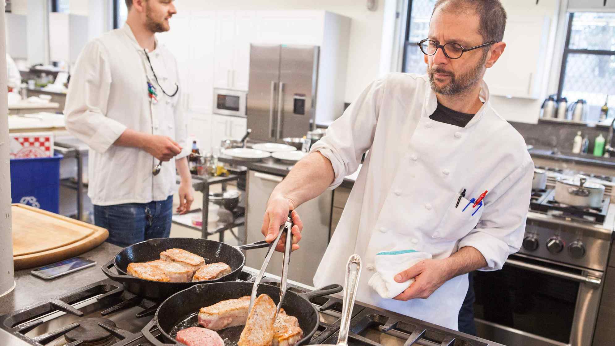Pan Seared Thick Cut Pork Chops