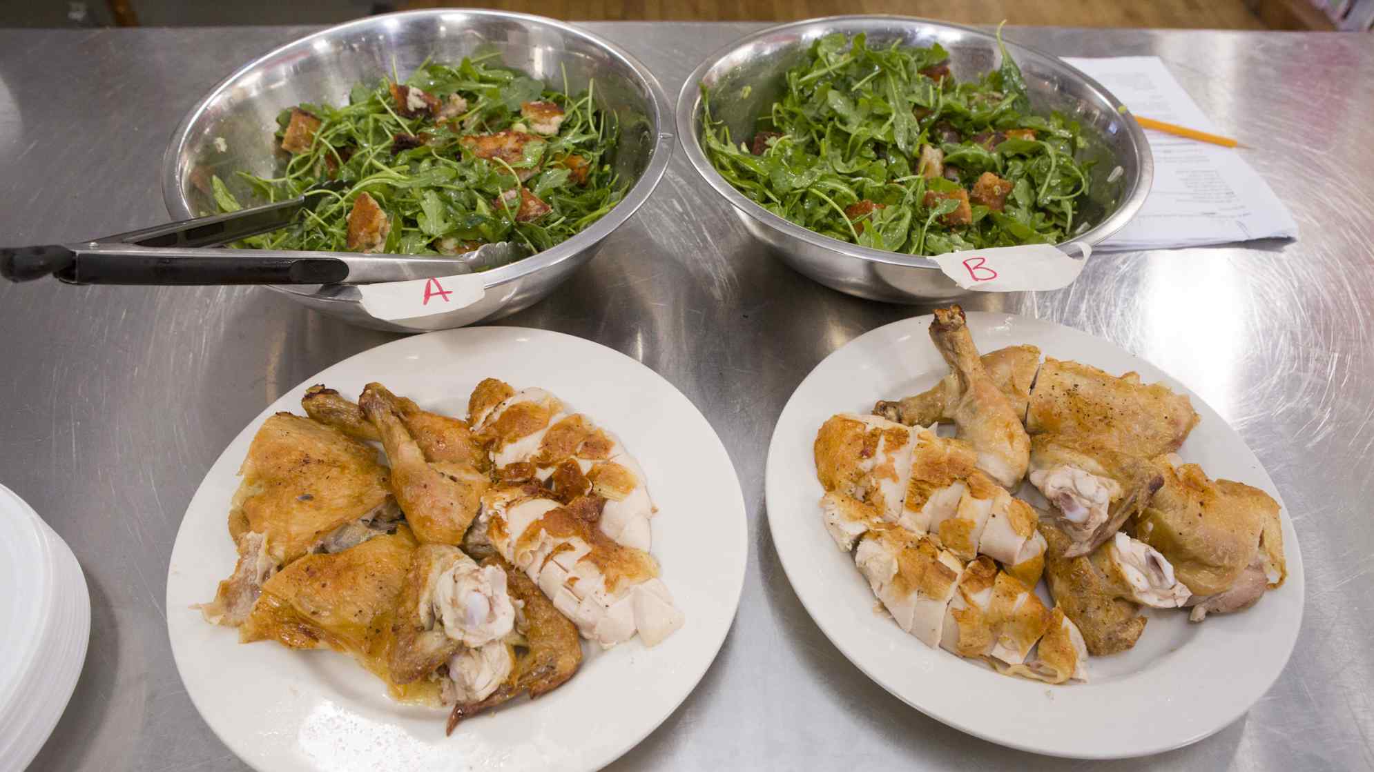 Roast Chicken With Bread Salad
