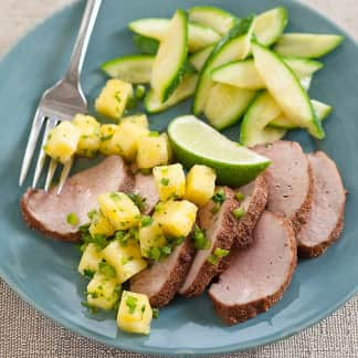 Spiced Pork Tenderloin with Pineapple Salsa