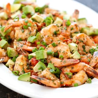 Seared Shrimp with Tomato, Lime, and Avocado