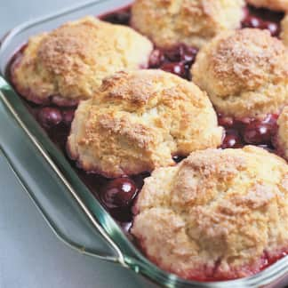 Sour Cherry Cobbler