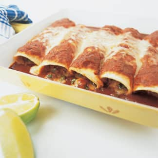 Chicken Enchiladas with Red Chile Sauce