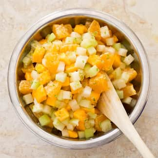 Papaya, Clementine, and Chayote Salad