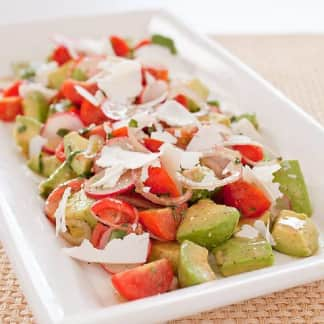 Avocado Salad with Tomato and Radish