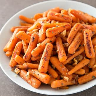 Roasted Carrots with Sage and Walnuts