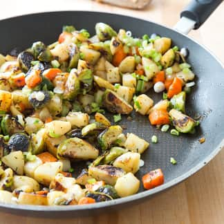 Brussels Sprout and Potato Hash