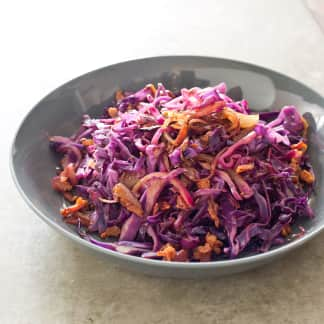 Sautéed Cabbage with Bacon and Caraway Seeds