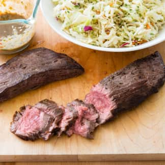 Flank Steak with Peanut Slaw