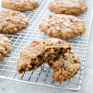 Chocolate-Chunk Oatmeal Cookies with Dried Cherries