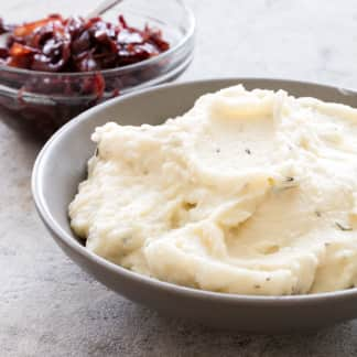 Mashed Potatoes with Blue Cheese and Port-Caramelized Onions