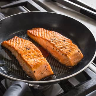 Pan-Seared Salmon for Two