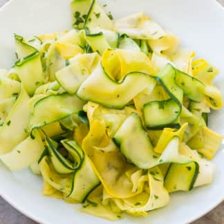 Paleo Sautéed Summer Squash Ribbons