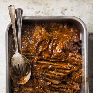 Onion-Braised Beef Brisket