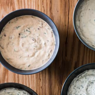 Chipotle-Lime Dip with Scallions