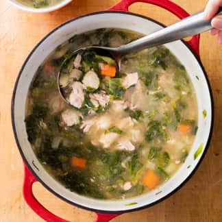 Italian Chicken Soup with Parmesan Dumplings