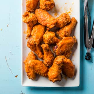 Buffalo-Style Grill-Fried Chicken Wings